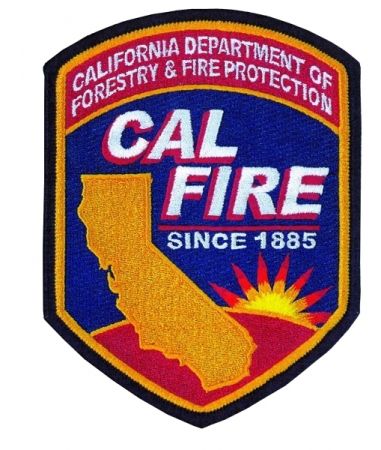 CALIFORNIA DEPT OF FORESTRY & FIRE PROTECTION SHOULDER PATCH.